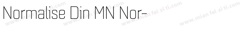 Normalise Din MN Nor字体转换